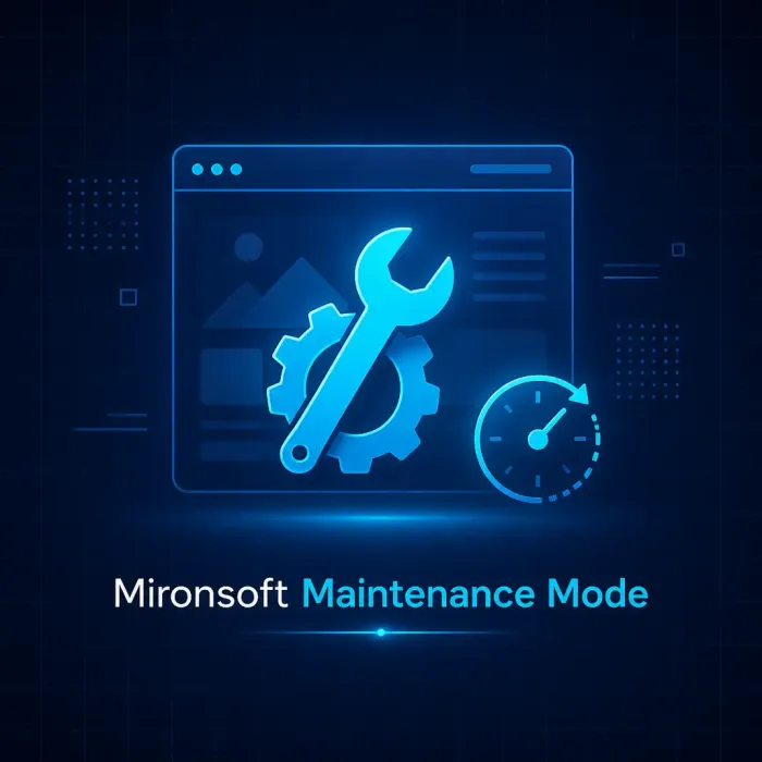 Mironsoft Maintenance Mode