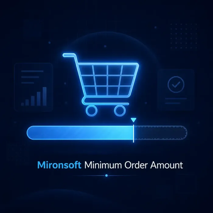 Mironsoft Minimum Order Amount