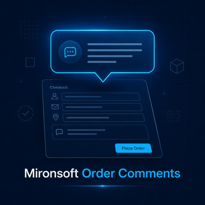 Mironsoft Order Comments