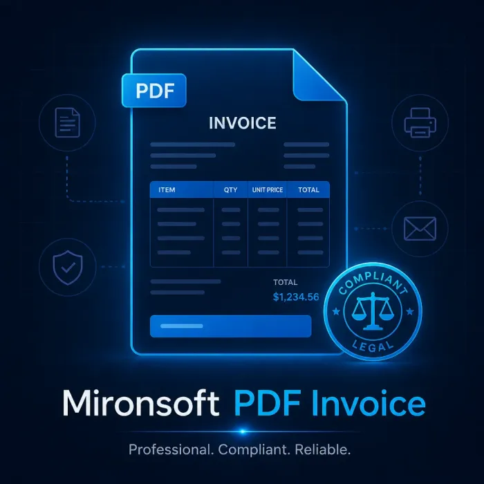 Mironsoft PDF Invoice