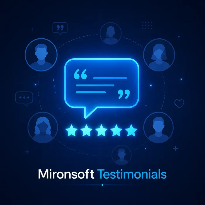 Mironsoft Testimonials
