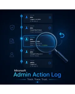 Mironsoft Admin Action Log
