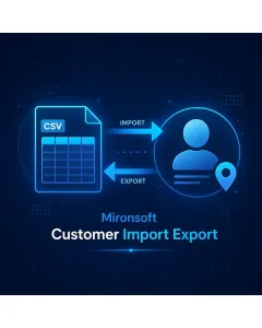 Mironsoft Customer Import Export