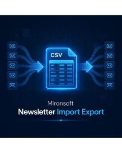 Mironsoft Newsletter Import Export