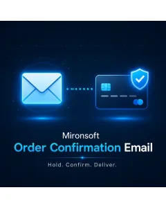 Mironsoft Order Confirmation Email
