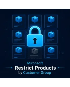 Mironsoft Restrict Products by Customer Group
