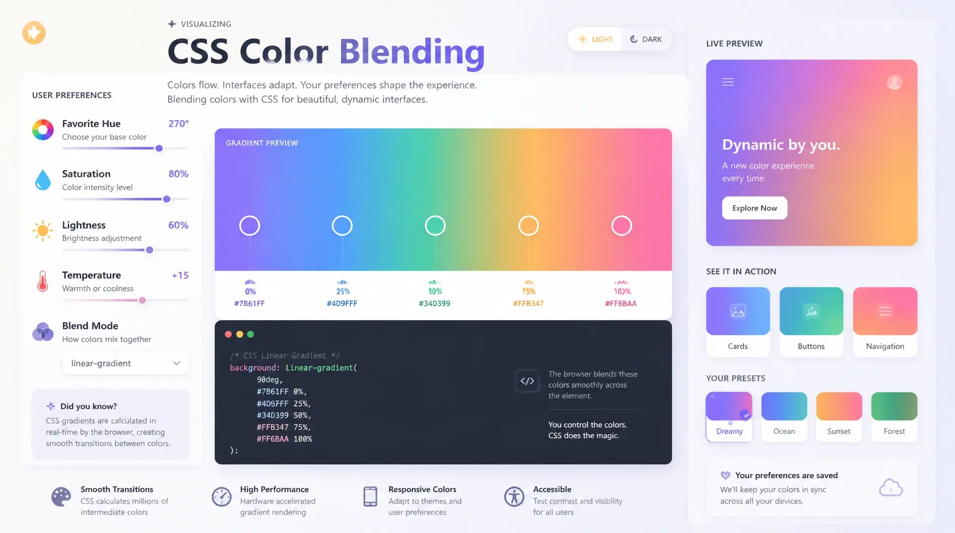 CSS color-mix() — Farben dynamisch mischen in CSS