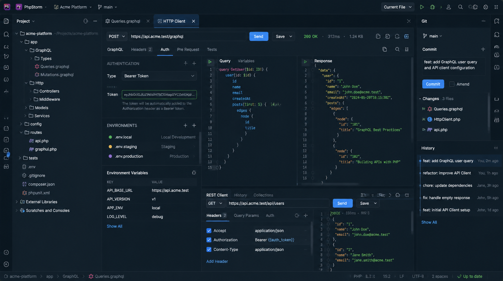 Magento GraphQL & REST Endpoints mit PhpStorm HTTP-Client testen