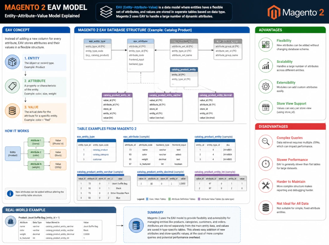 Magento EAV Model erklärt: Konzept, Vor- und Nachteile | Mironsoft
