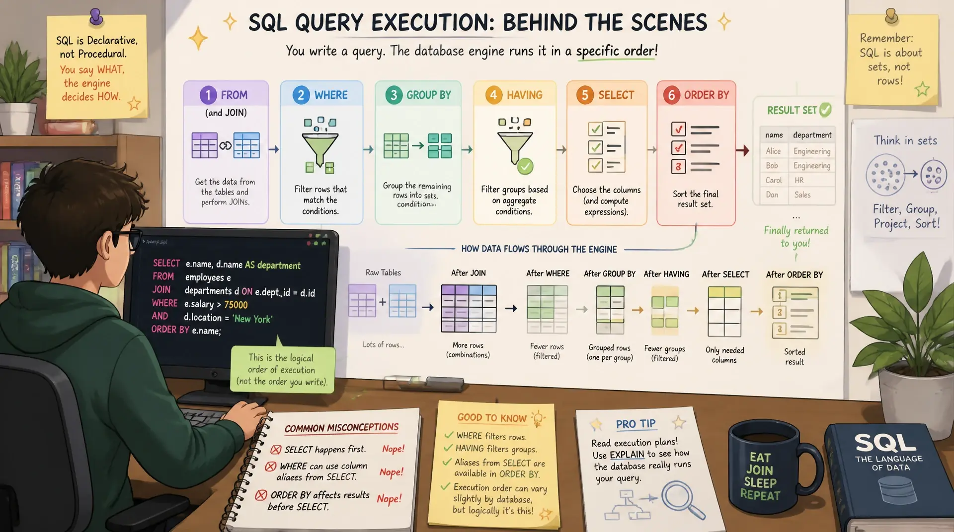 SELECT, WHERE, ORDER BY, LIMIT: SQL-Grundlagen ohne Denkfehler