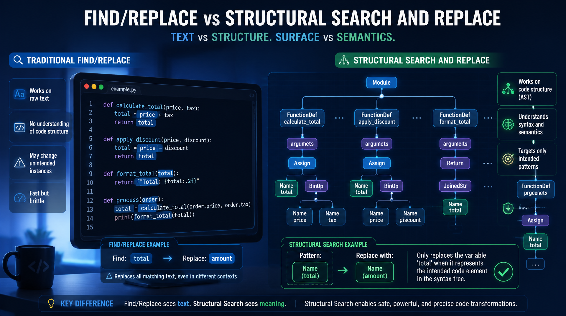 Structural Search and Replace in PhpStorm für saubere Massenänderungen