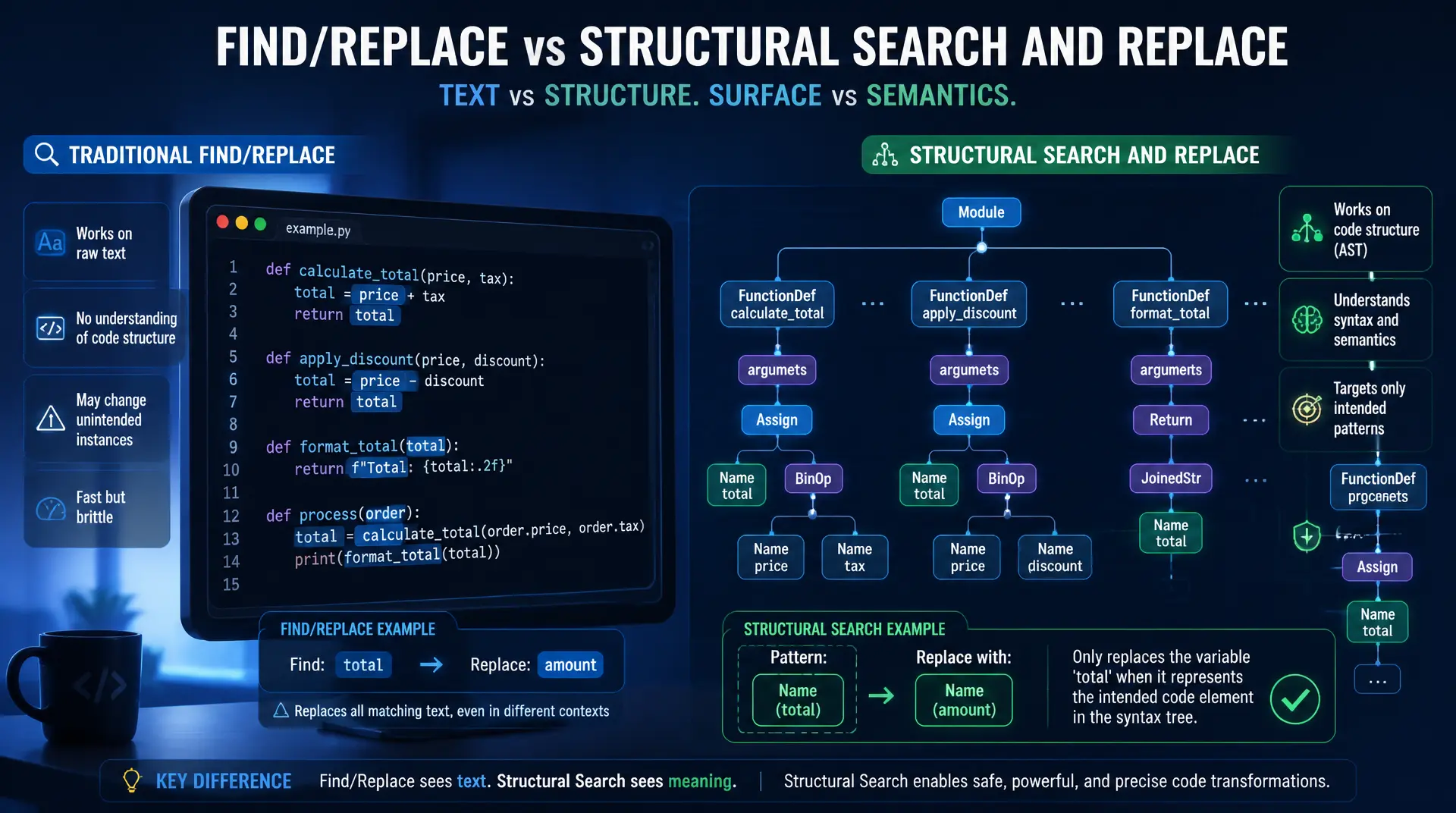 Structural Search and Replace in PhpStorm für saubere Massenänderungen