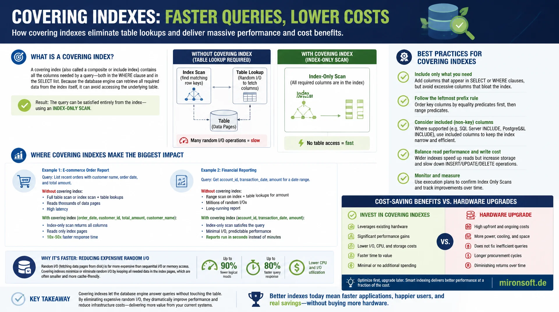 Covering-Index-Strategie: Index-Only-Scans gezielt erzwingen