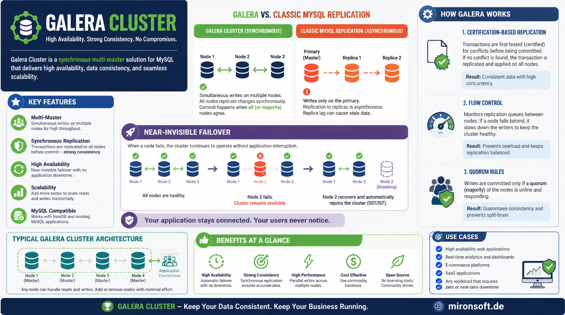 Galera Cluster: Multi-Master-Setup und seine Fallstricke