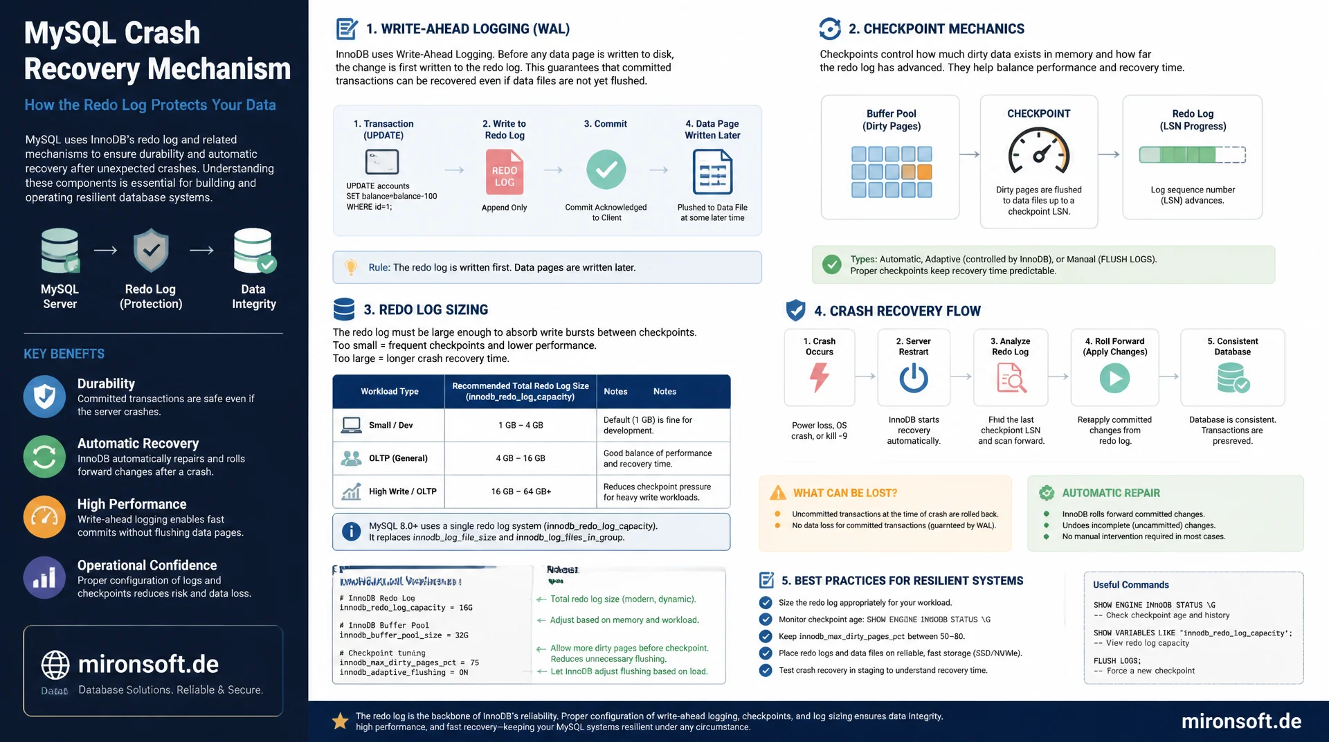 Redo Log und Crash Recovery: wie InnoDB Datenverlust verhindert