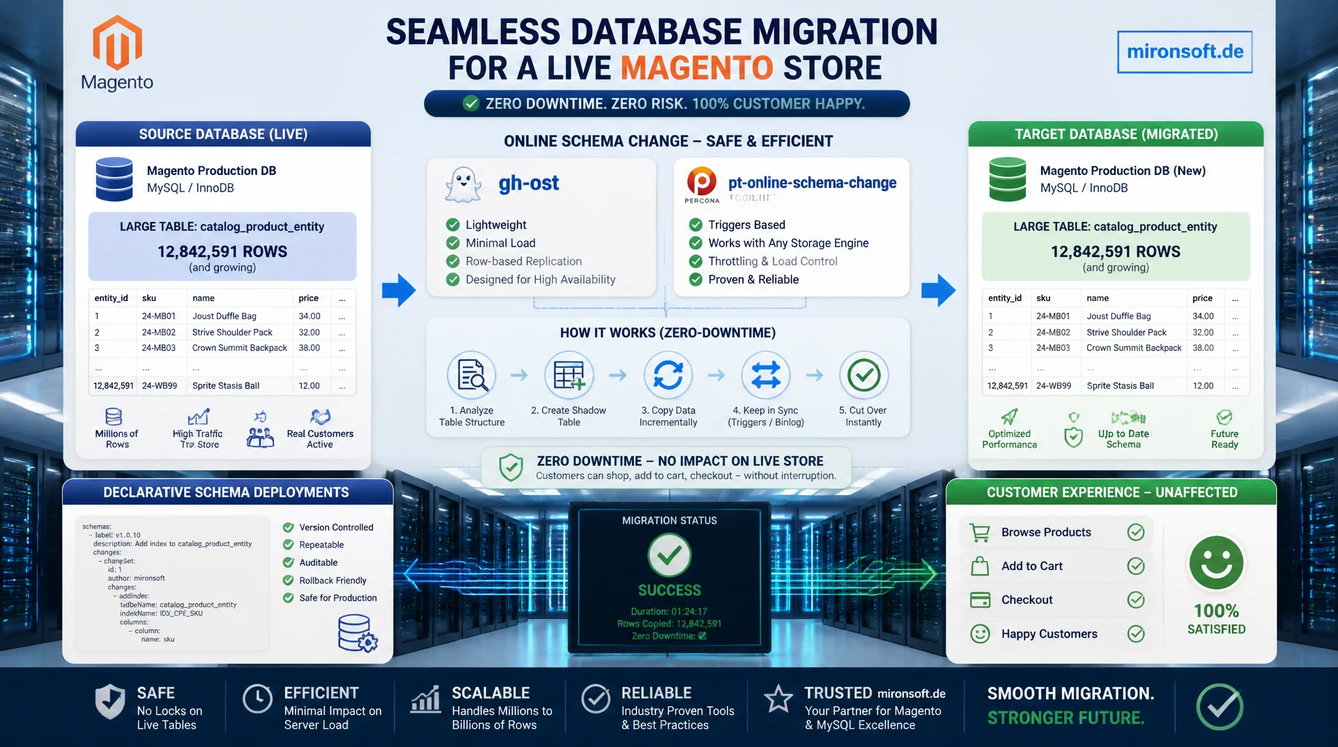 Zero-Downtime-Migration in Magento-Shops: Datenbank-Changes ohne Ausfall