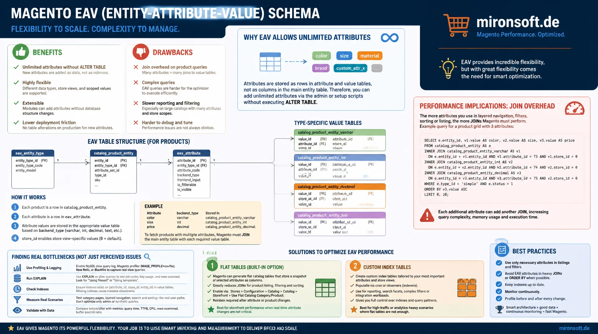 Magento EAV-Schema: Performance-Grenzen und Umgehungen