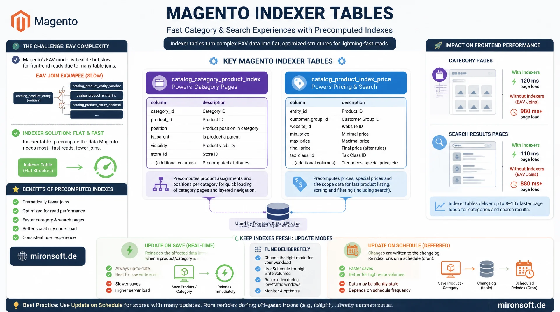 Magento-Indexer-Tabellen auf DB-Ebene verstehen und tunen