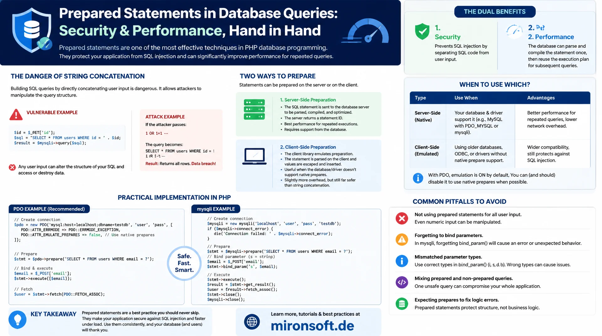 Prepared Statements: Sicherheit und Performance in MySQL