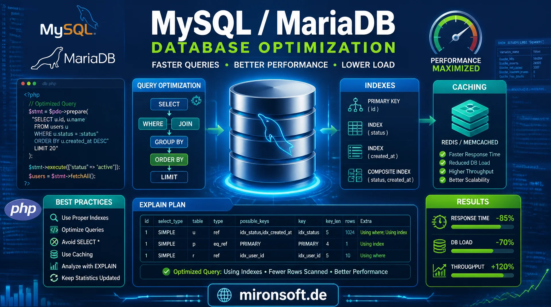 Datenbank-Query-Optimierung für PHP-Anwendungen