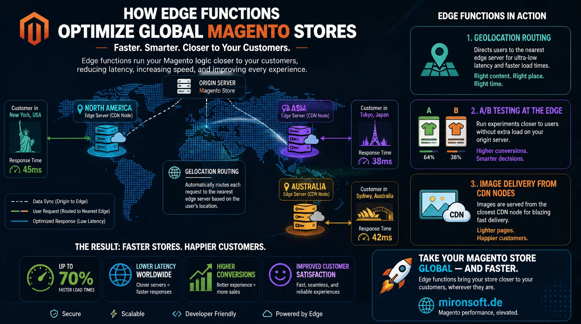 Edge Computing und CDN-Architektur für globale Shops