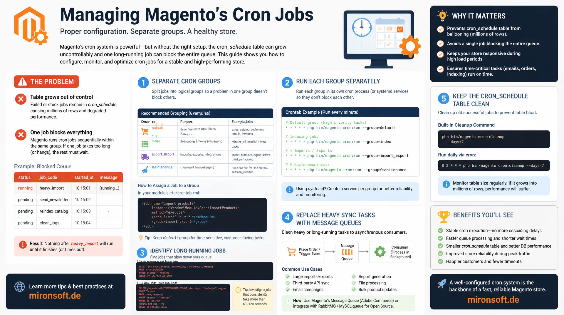 Magento-Cron-Performance: Jobs entschärfen statt verdrängen