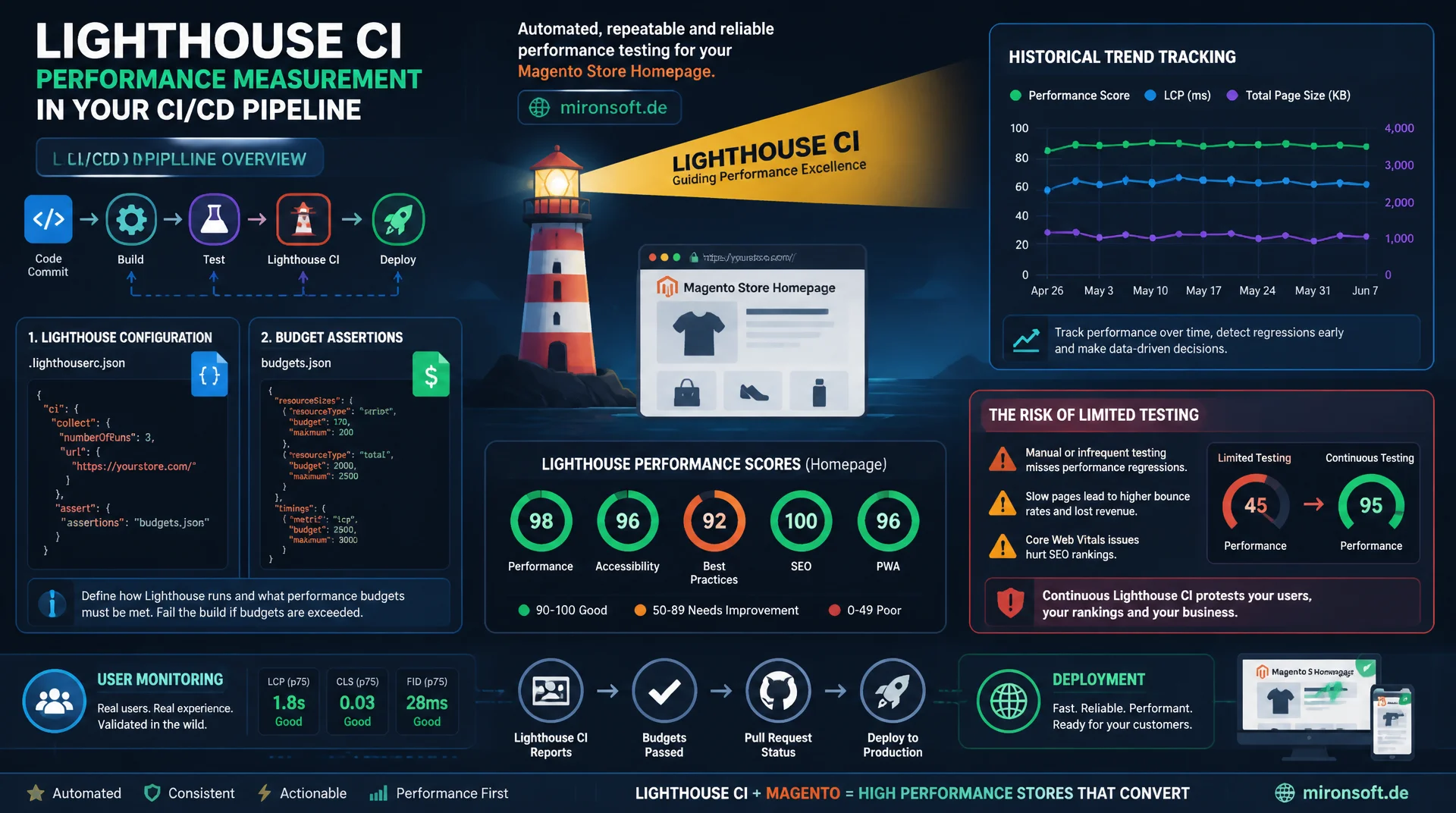 Synthetic Monitoring mit Lighthouse CI