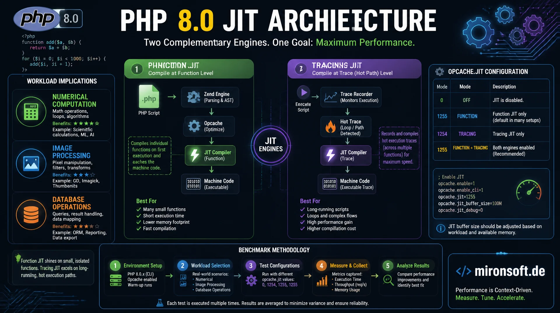 Der JIT-Compiler in PHP 8: Wann er wirklich etwas bringt
