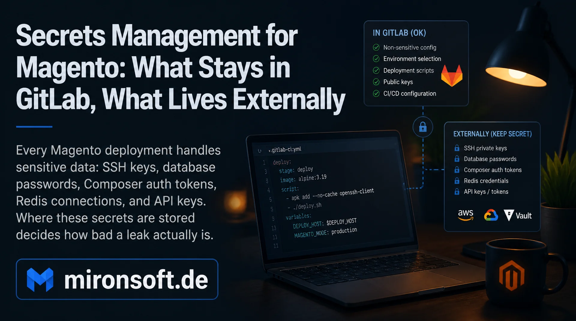 Secrets Management für Magento: Was in GitLab bleibt und was extern liegen sollte