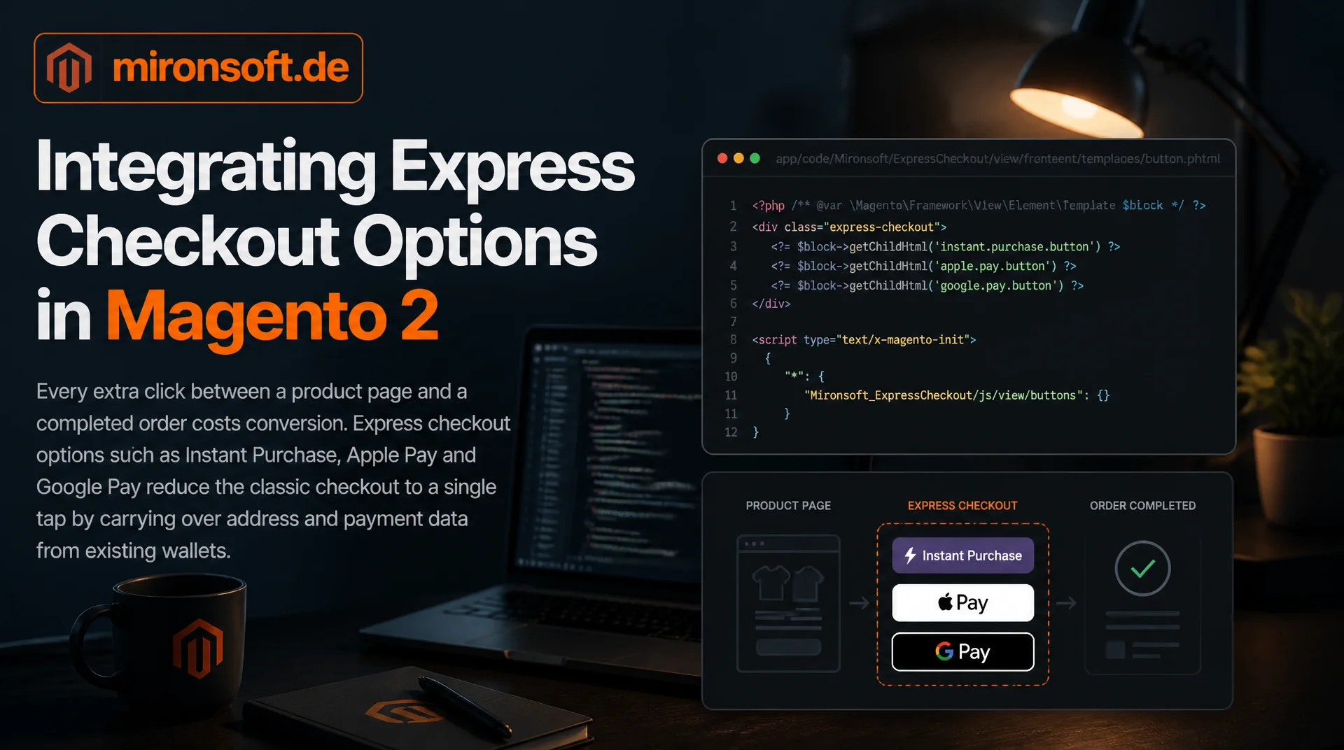 Express-Checkout-Optionen in Magento 2 einbinden