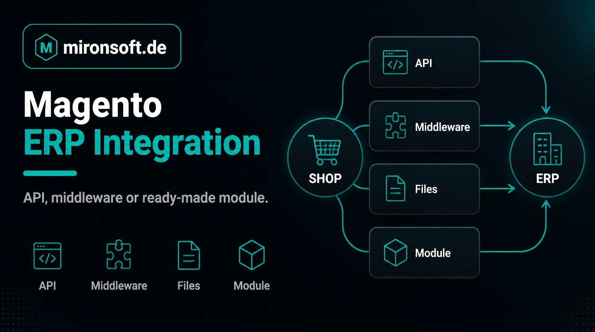 Magento ERP Anbindung: API, Middleware oder Fertigmodul