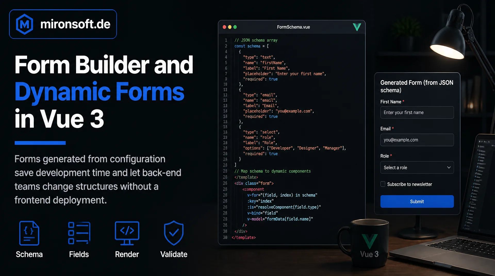 Form Builder und dynamische Formulare in Vue 3