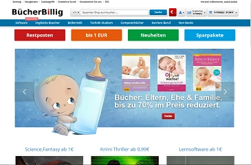 buecherbillig.de: Webshop für gebrauchte Bücher mit Schnittstellen