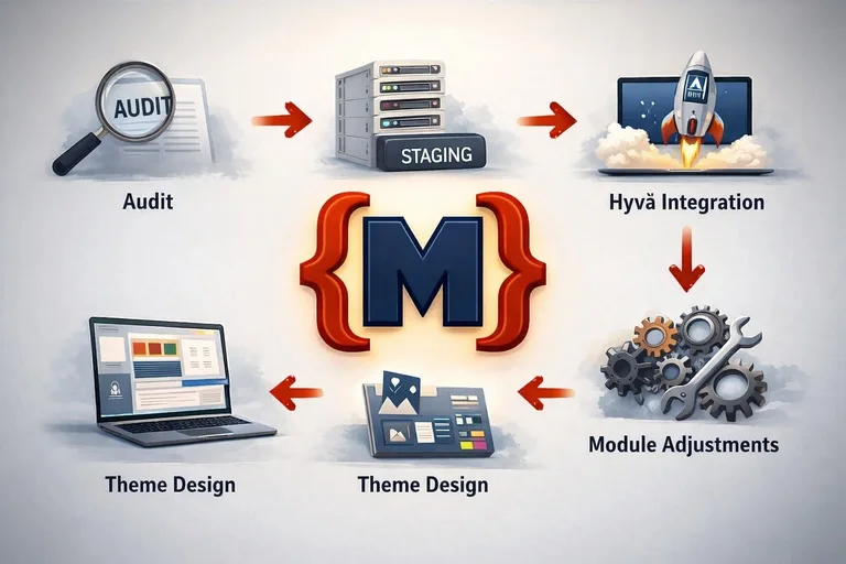 Hyvä Workflow-Grafik Migration – mironsoft
