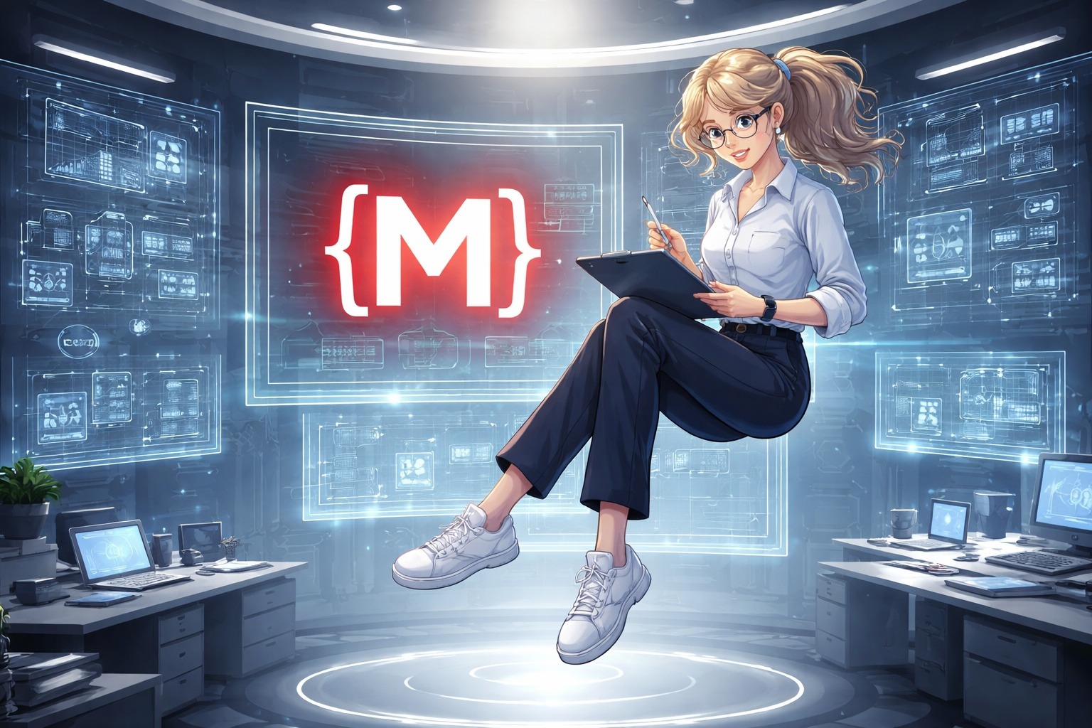 Die Visionärin am Werk